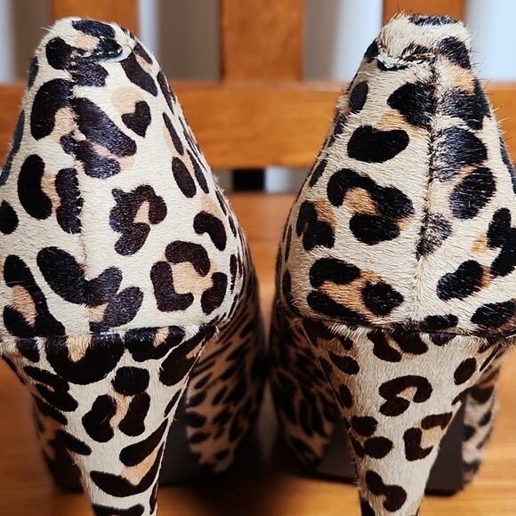 KELSI DAGGER Leopard Print Platform Heels, Size 8 - Picture 7 of 12